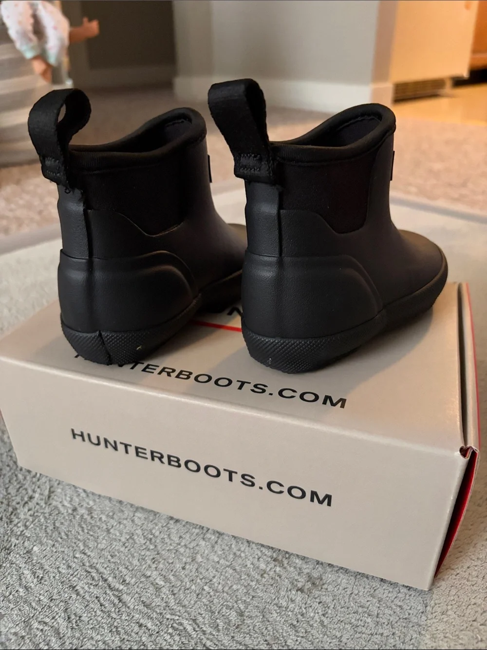 Hunter Kids Black Boots (Little Kid)